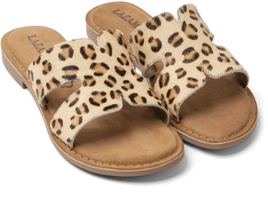 Lazamani Lumi Dames Slippers Ponyhaar Beige - afbeelding 5 van 6