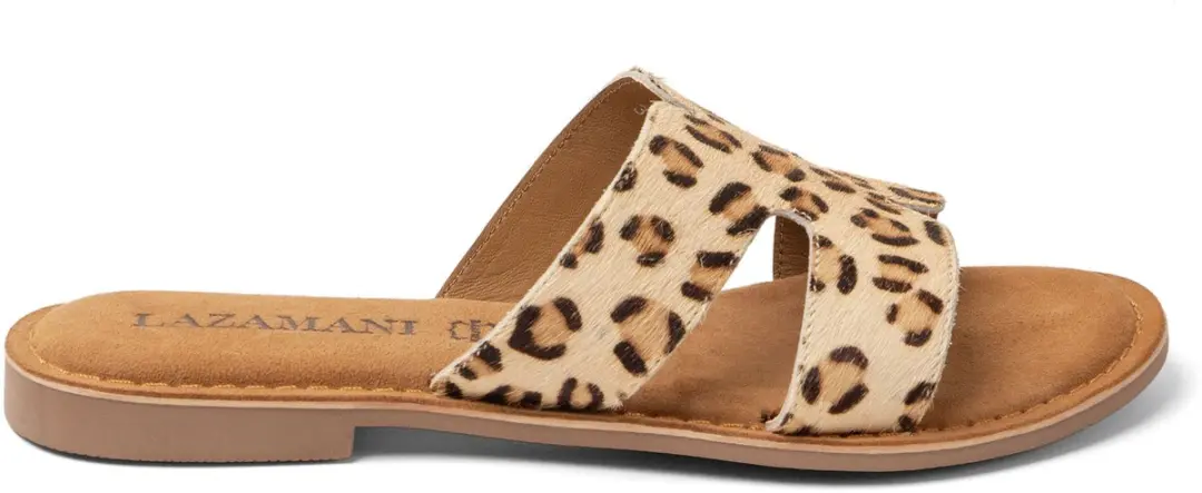 Lumi Dames Slippers Ponyhaar Beige