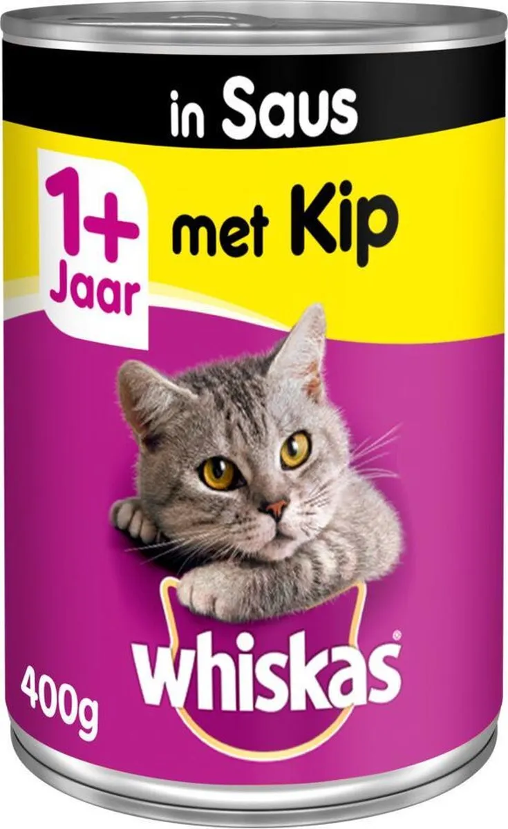 Whiskas Adult Kip in Saus Blikken - 12x400g