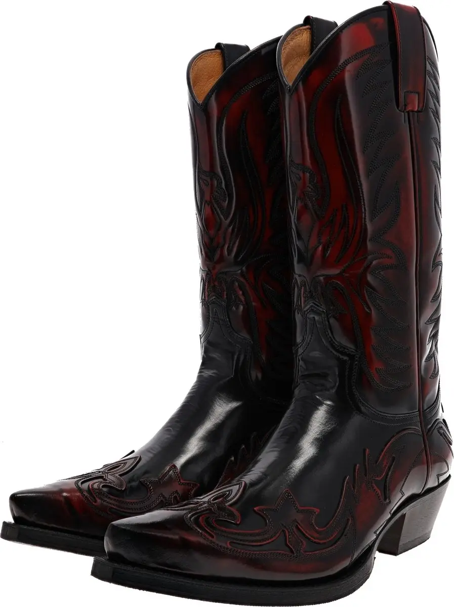 Sendra CUERVO WEST 3241 westernlaars rood zwart