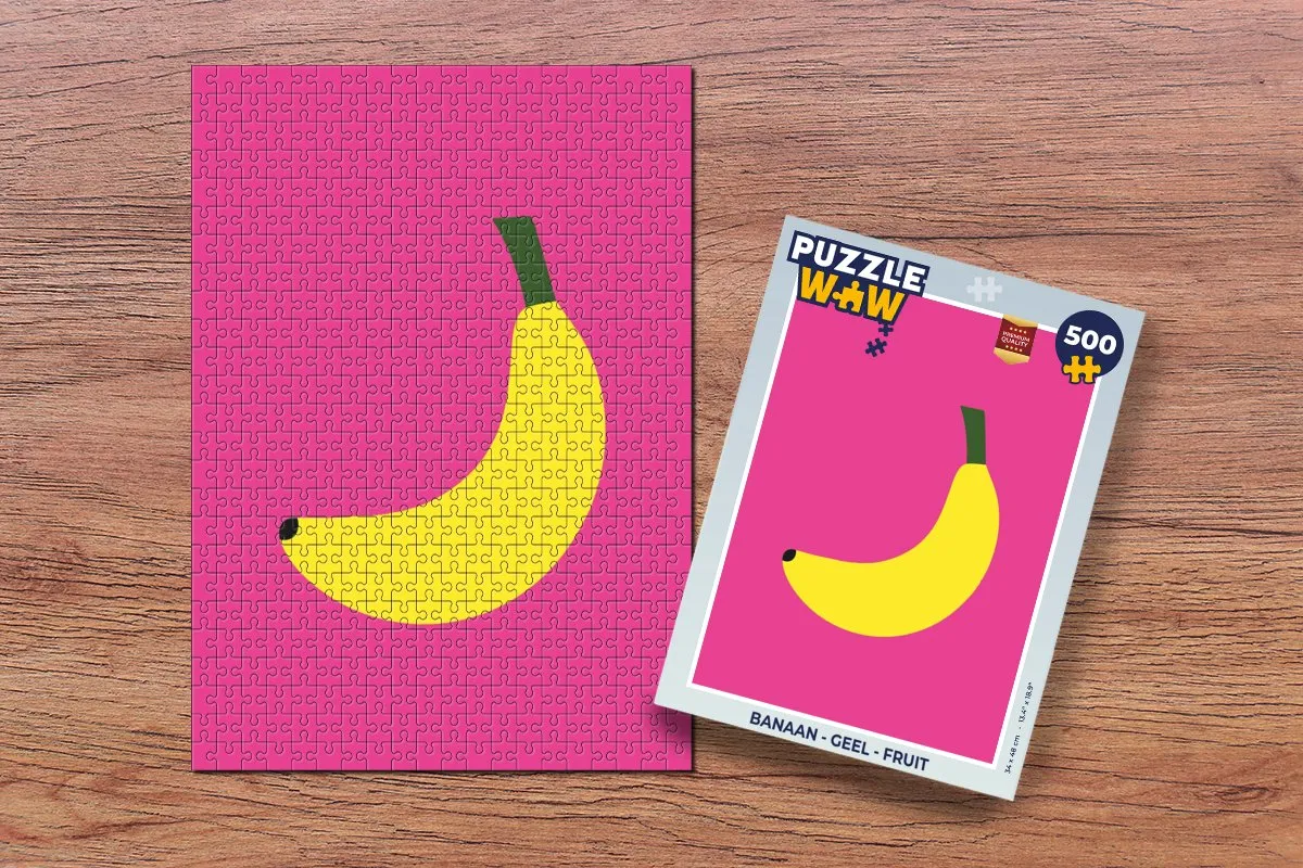 PuzzleWow Banaan Legpuzzel 500 Stuks - Geel