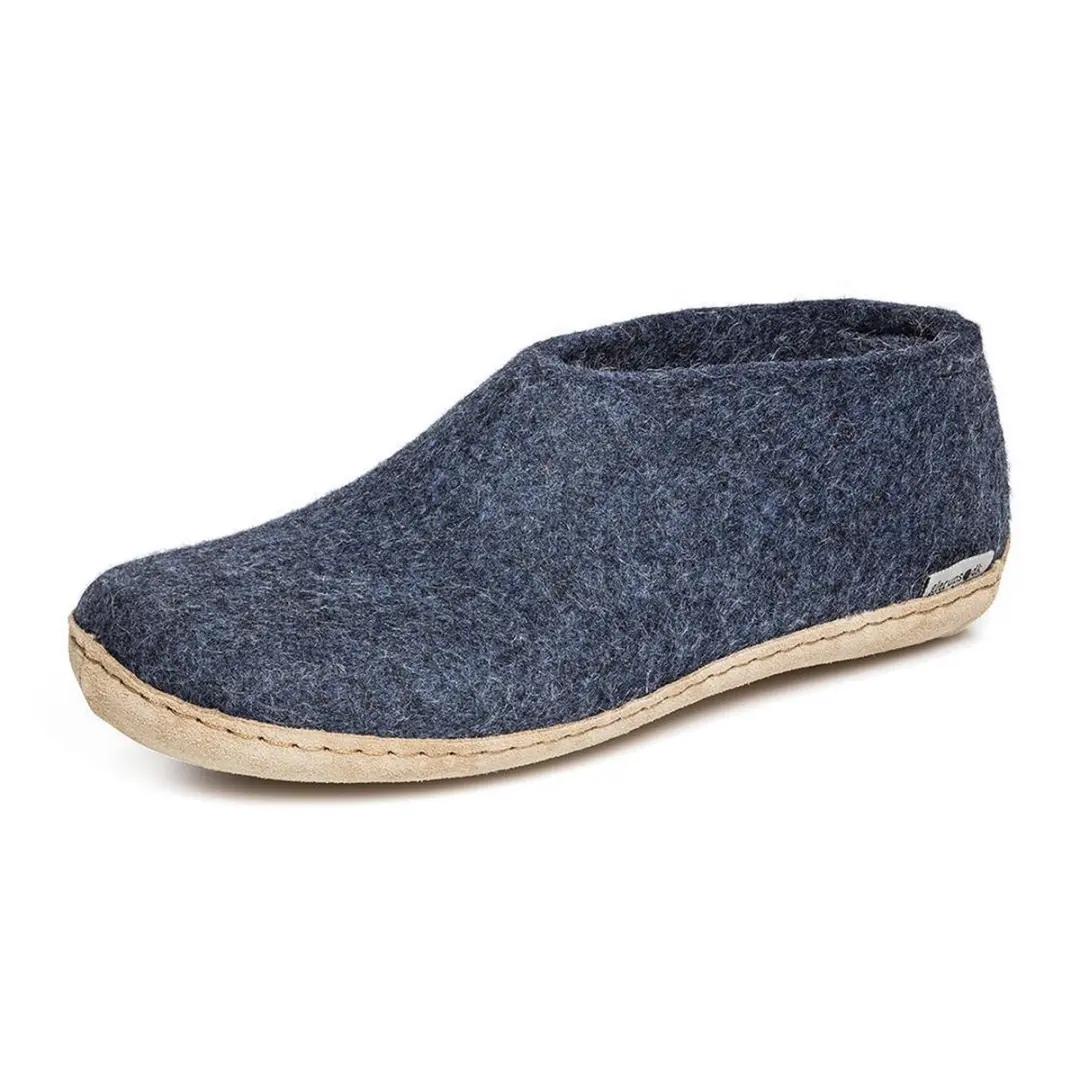 Glerups Schoen met leren zool-Blauw-37 - afbeelding 4 van 6