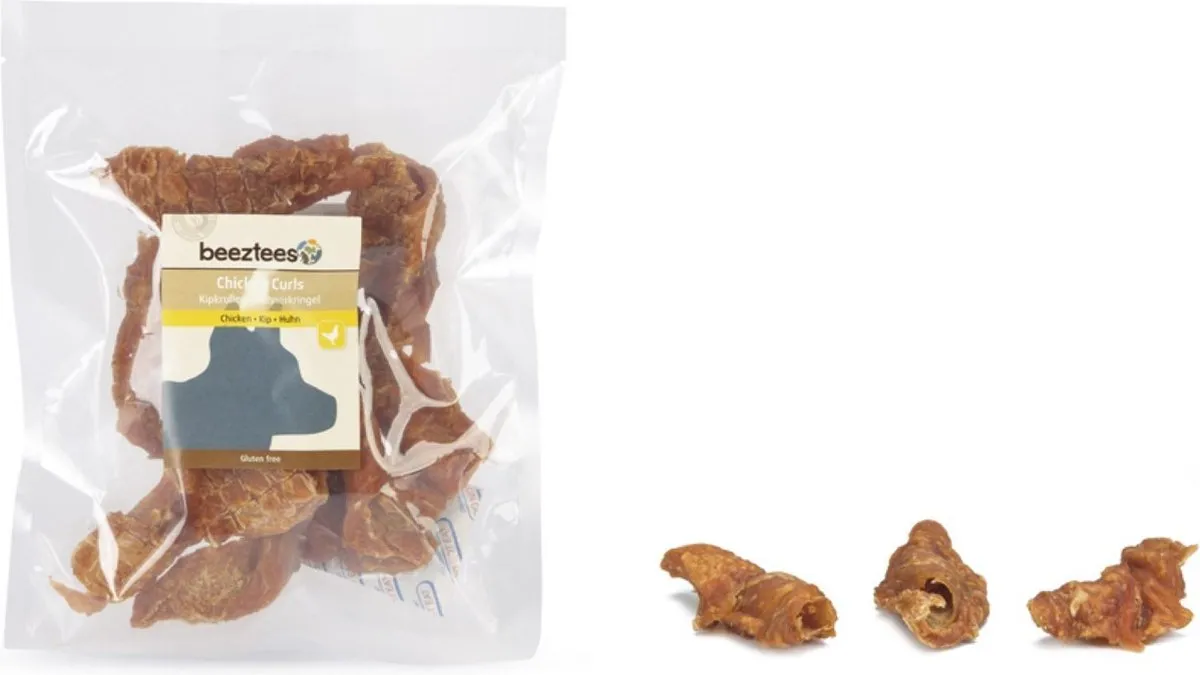 Beeztees Kip Krullen Hondensnack 200g