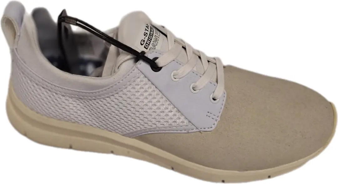 G-STAR RAW-AVER LADY SNEAKER-SUEDE/NYLON-WHITE-SIZE 38