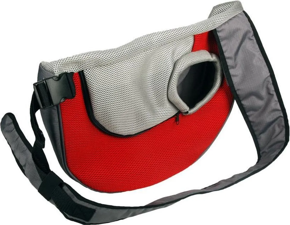 Flamingo Skip Buikdrager Honden- & Kattenentas - Rood & Grijs - 50cm - 10kg