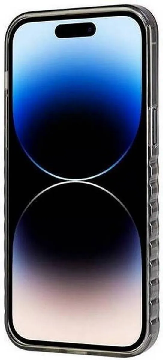 Audi IML Grille Pattern Back Case - iPhone 14 Pro - Zwart - afbeelding 2 van 6