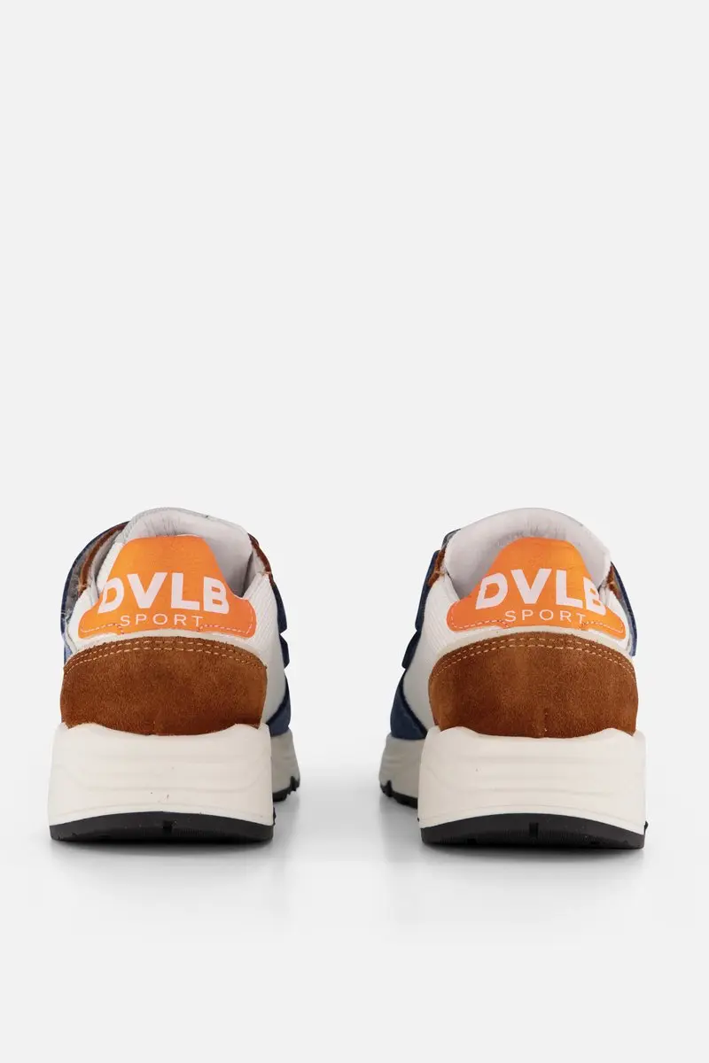 Develab Low Cut Sneakers blauw Suede