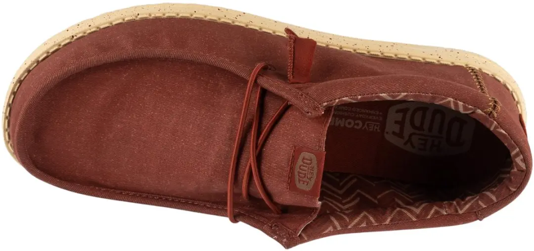 Hey Dude Wally Stretch Canvas, Mannen, Rood, mocassins, maat: 44 - afbeelding 3 van 5