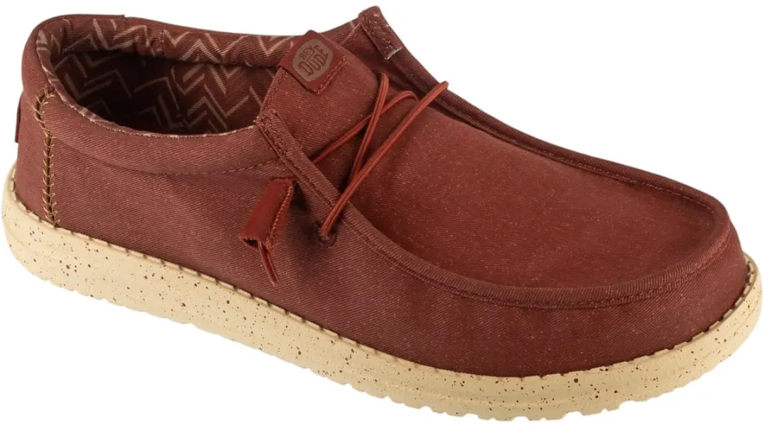 Hey Dude Wally Stretch Canvas, Mannen, Rood, mocassins, maat: 44
