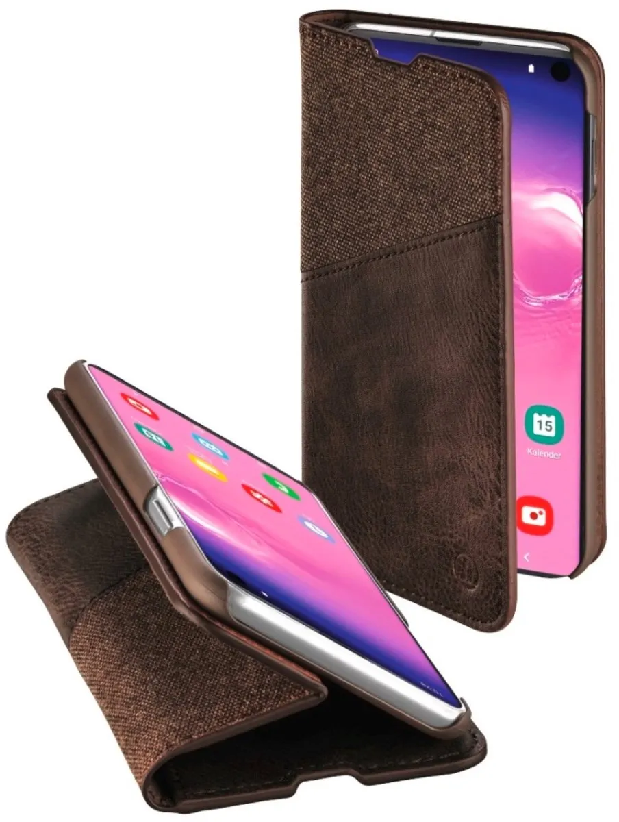 Hama Prime Line Booklet Gentle Brown Samsung Galaxy S10 - 2 Pasjes