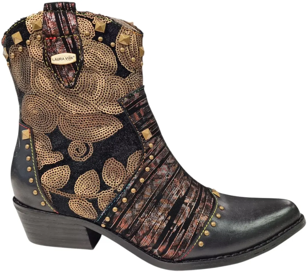 Laura Vita Hicnio Zwarte Dames Cowboyboots