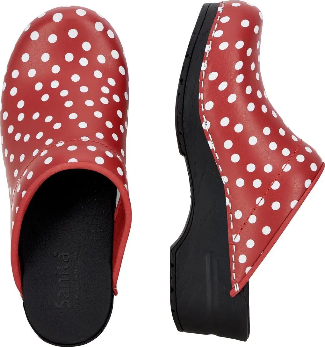 Sanita Dames Open Klomp Original-Fenja Open Red