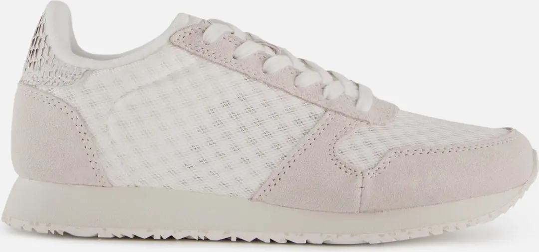 Woden Ydun Suede Mesh II Sneakers wit Textiel