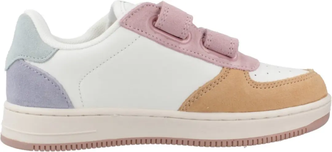 Victoria Meisjes Sneaker Wit/oranje