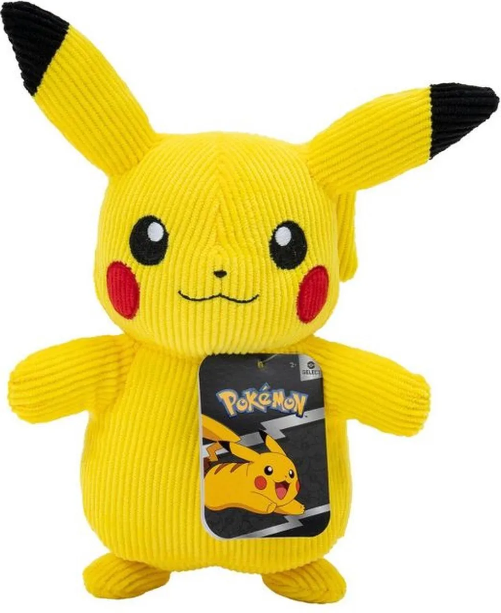 Pokémon Pikachu Corduroy Pluche 20cm