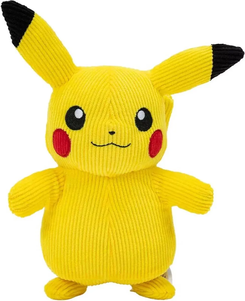 Pokémon Pikachu Corduroy Pluche 20cm