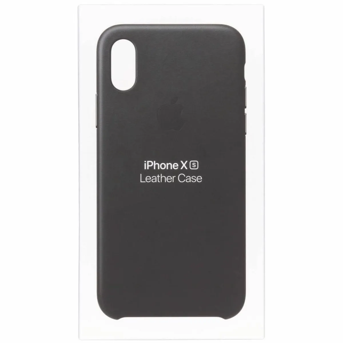 Apple Leren Hoesje iPhone Xs MRWM2ZM/A - Zwart - afbeelding 6 van 6