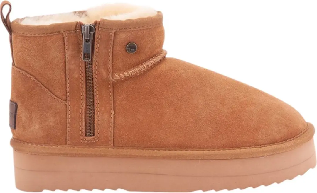 Warmbat Pantoffels Durack Plateau Zipper DRC371825 Bruin-40