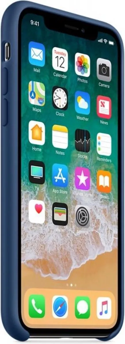Apple iPhone X Siliconen Back Cover - MQT42ZM/A - Donkerblauw