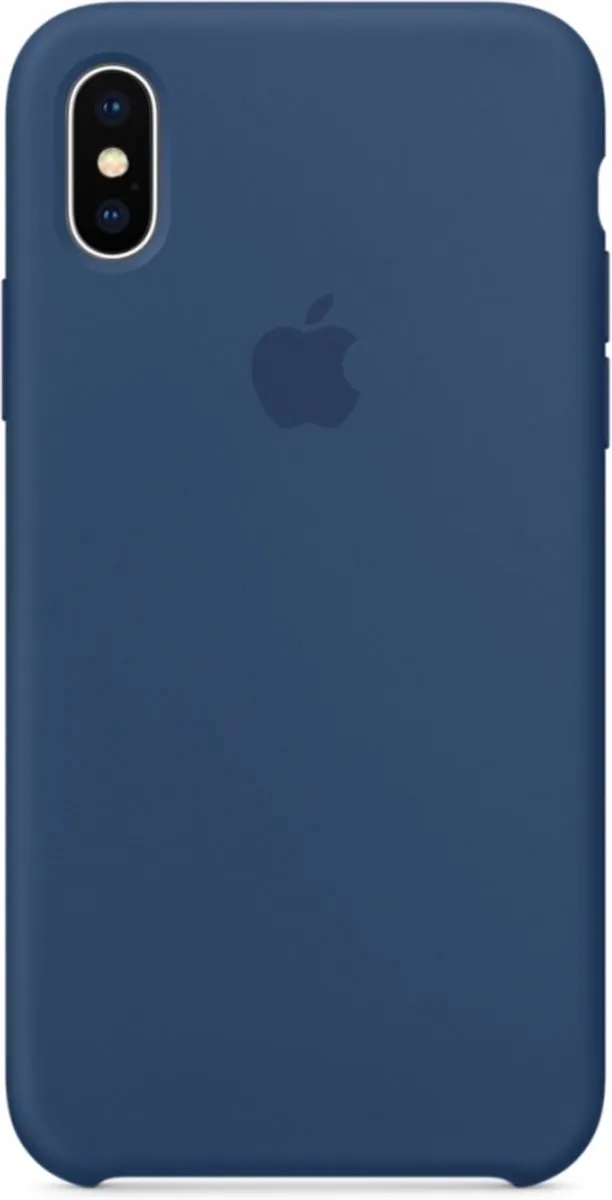 Apple iPhone X Siliconen Back Cover - MQT42ZM/A - Donkerblauw