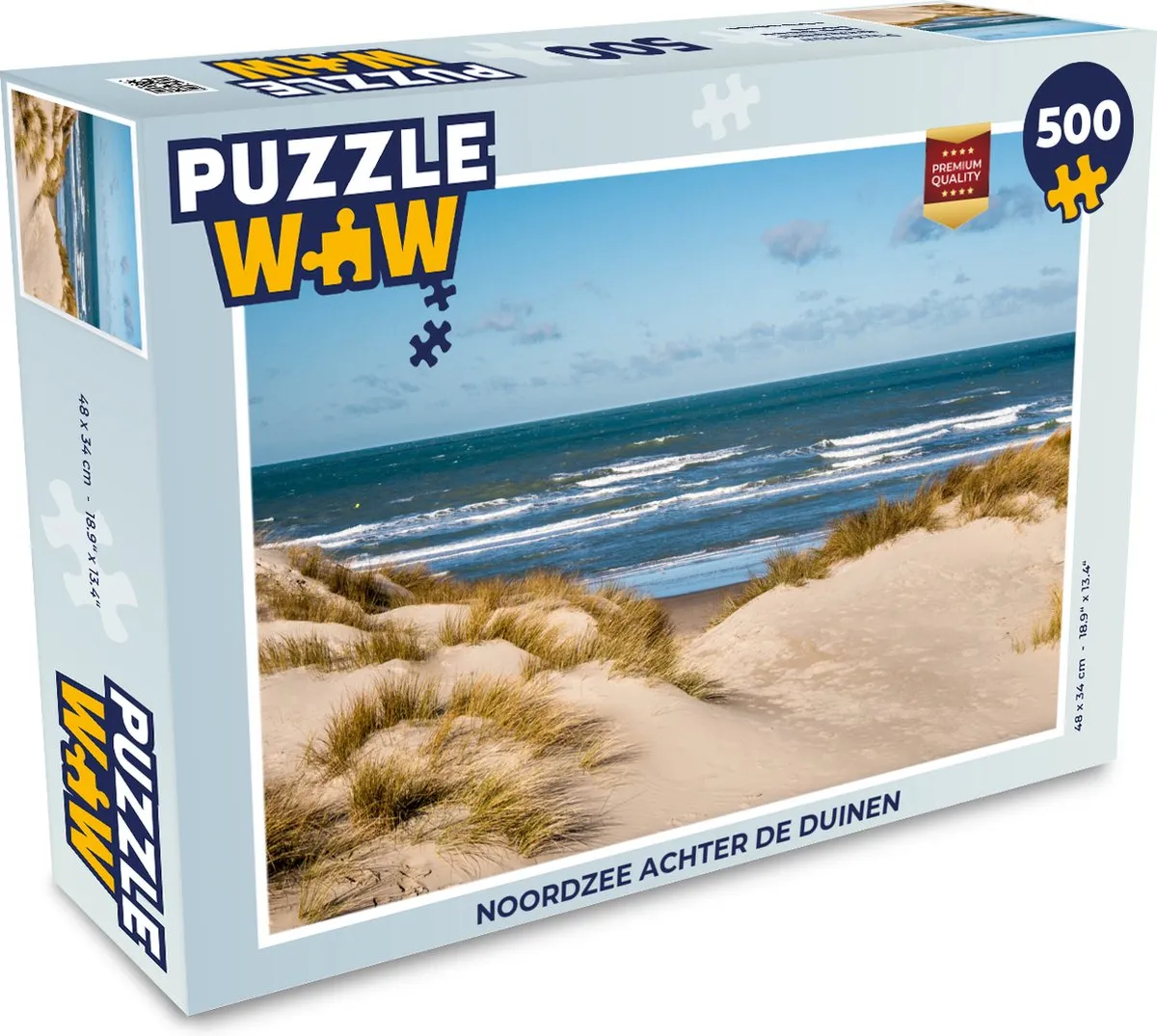 PuzzleWow Noordzee achter de duinen Legpuzzel 500 Stuks