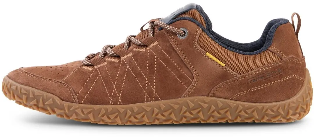 camel active Sneakers van nubuckleer en textiel