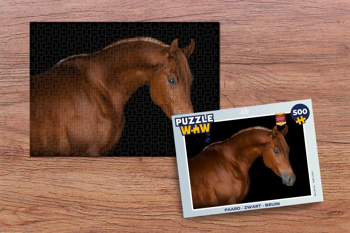PuzzleWow Paard Legpuzzel 500 Stuks - Multicolor