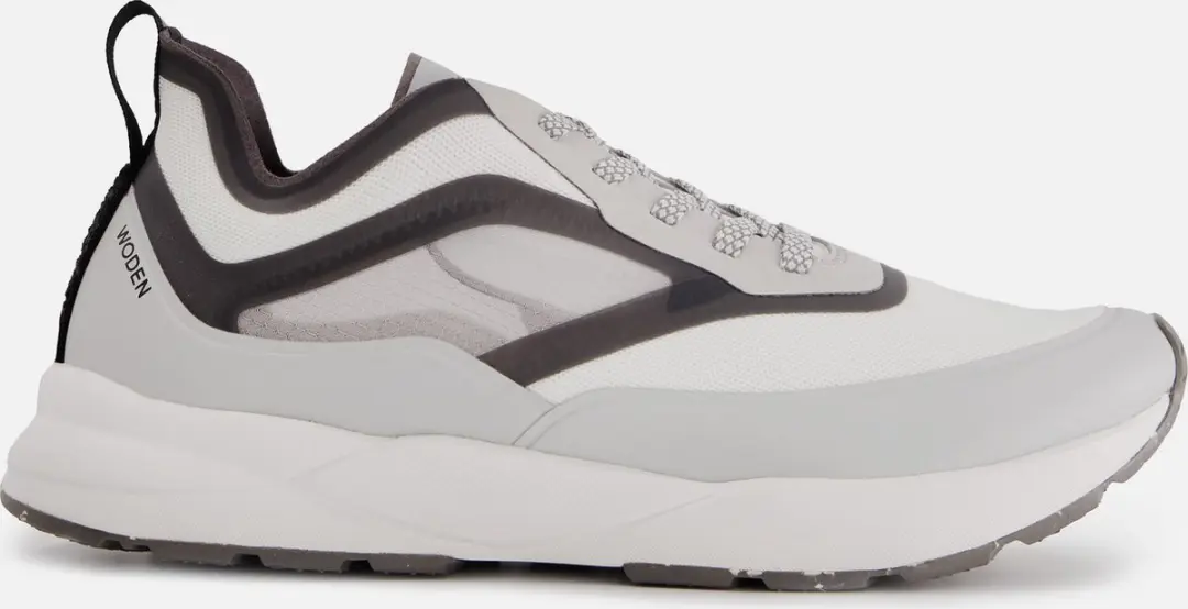 Woden Stelle Transparent Sneakers grijs Textiel