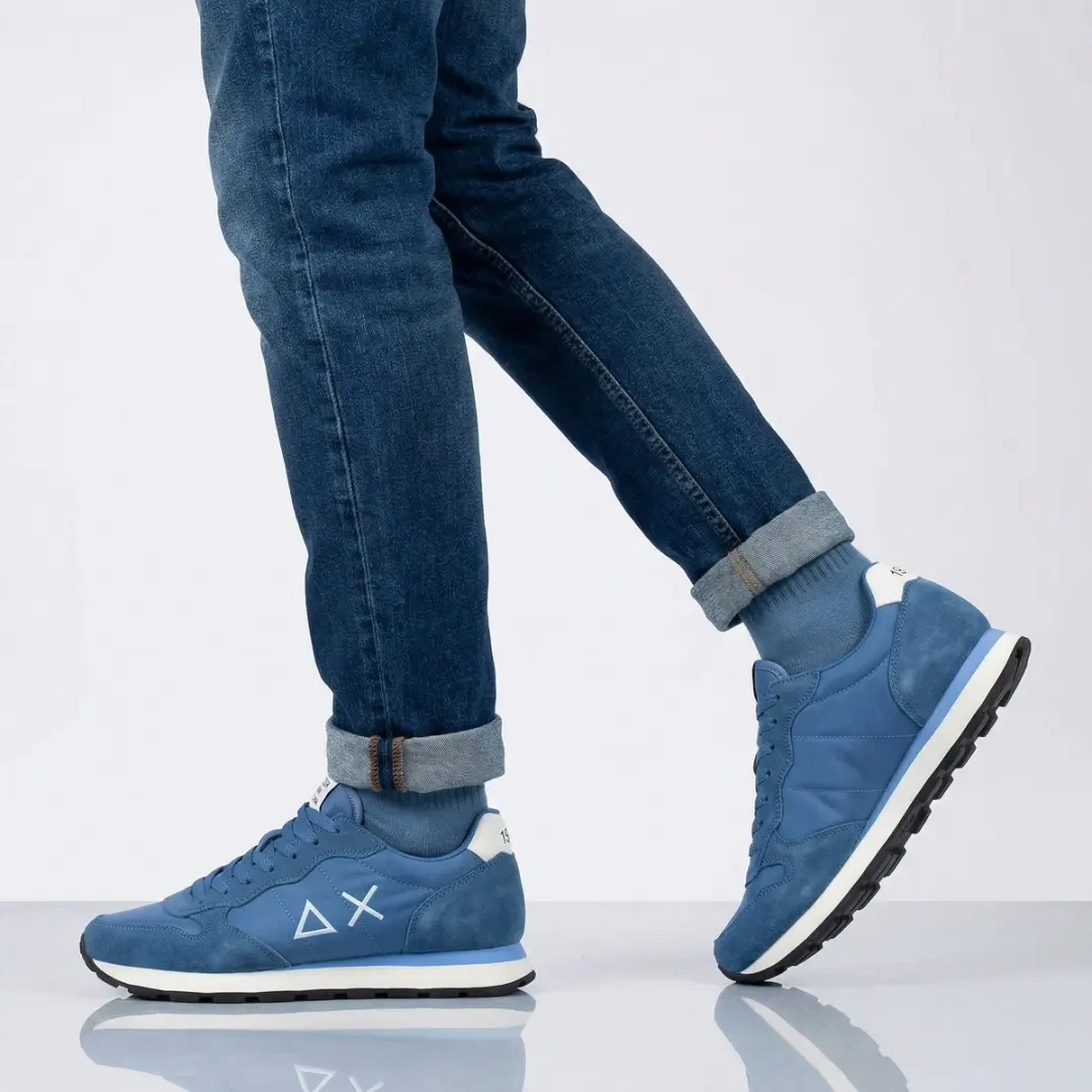 Sun68 Sneaker Tom Solid Avio Scuro - Maat 43 - Heren - Sneakers - afbeelding 3 van 6