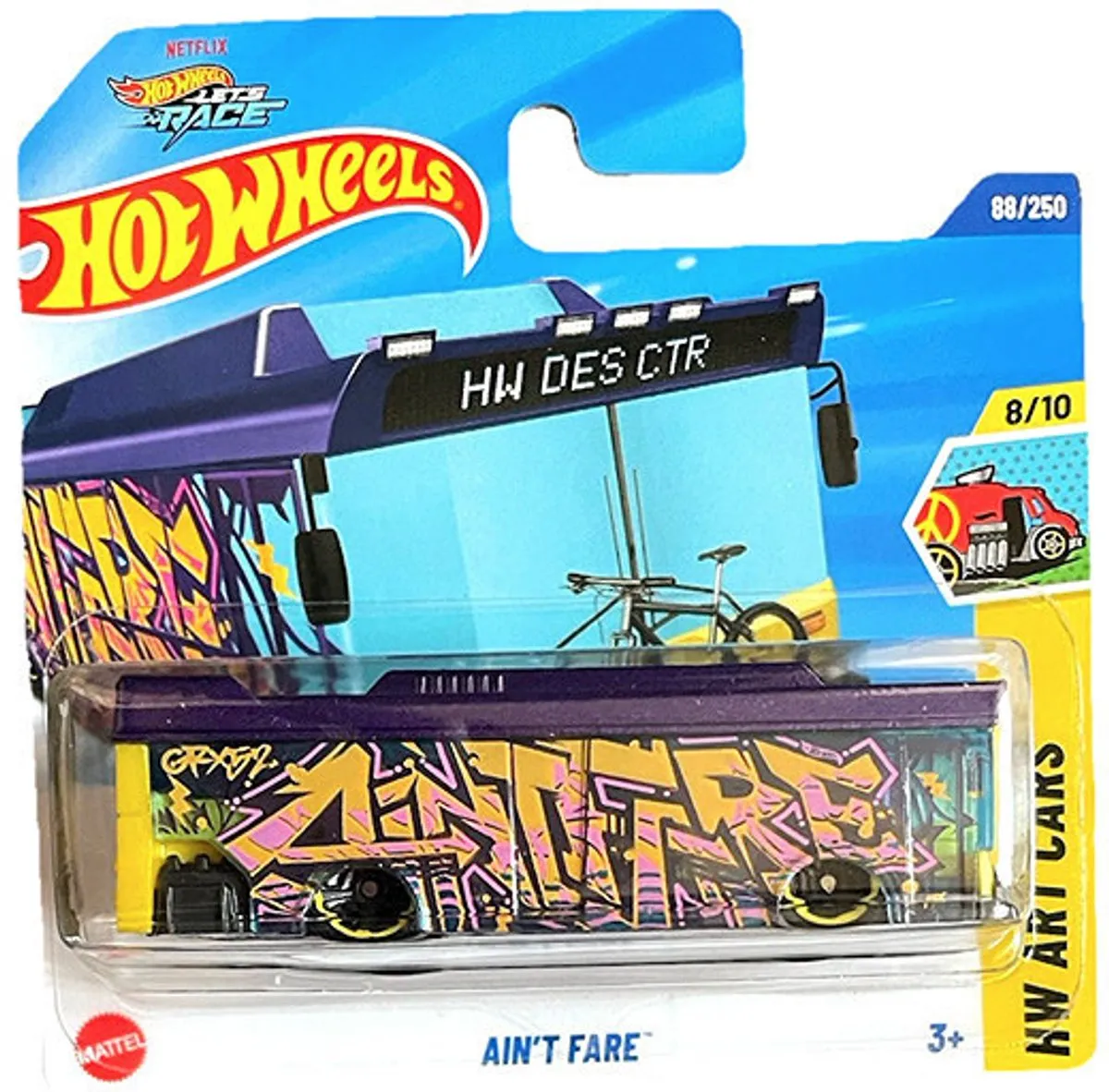 Hot Wheels Ain't Fare Bus Art Car 21A