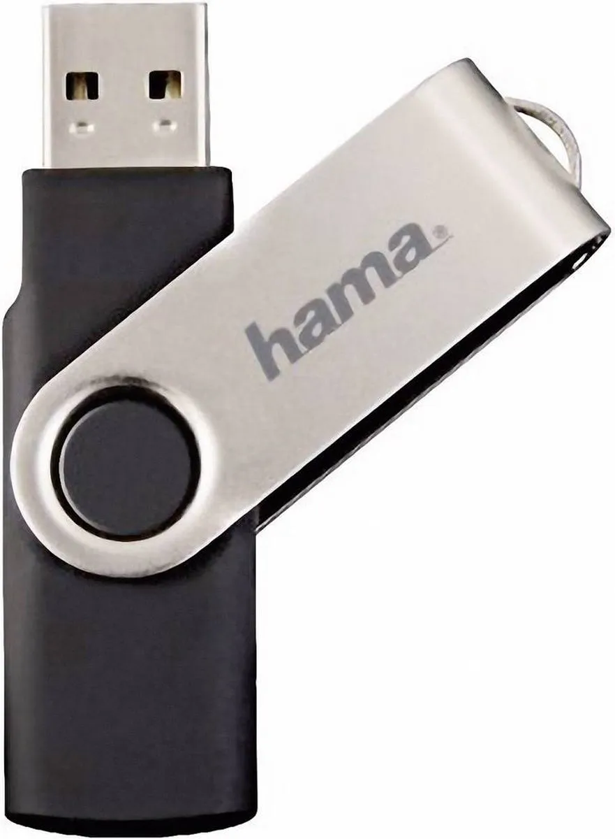 Hama Rotate USB-stick 64GB 104302 - Zwart