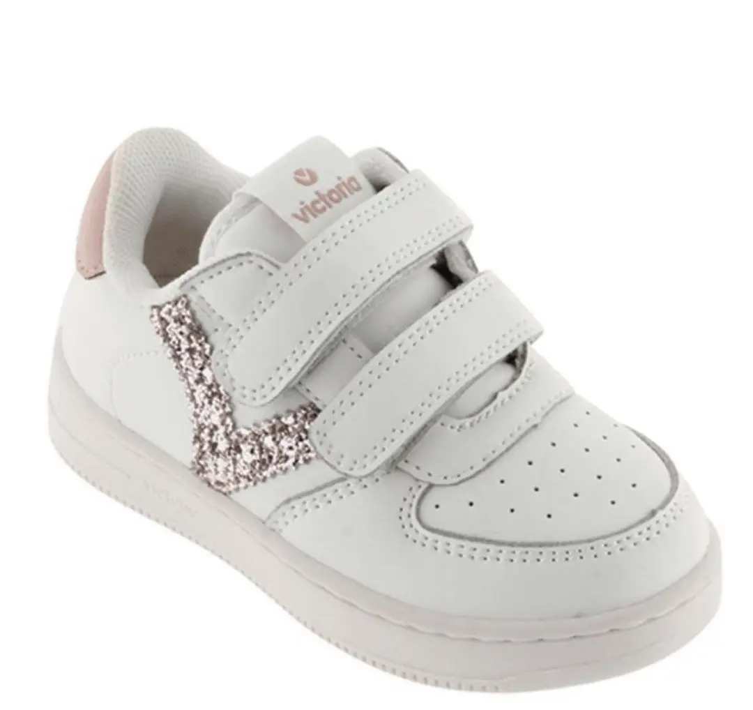 Victoria Meisjes Sneaker Wit/nude