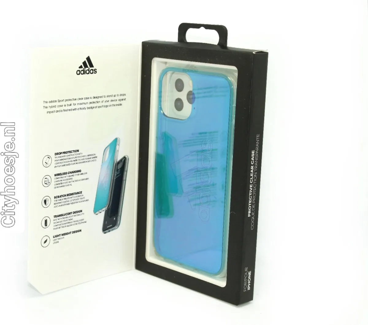 Adidas Back Cover iPhone 11 Pro - Blauw