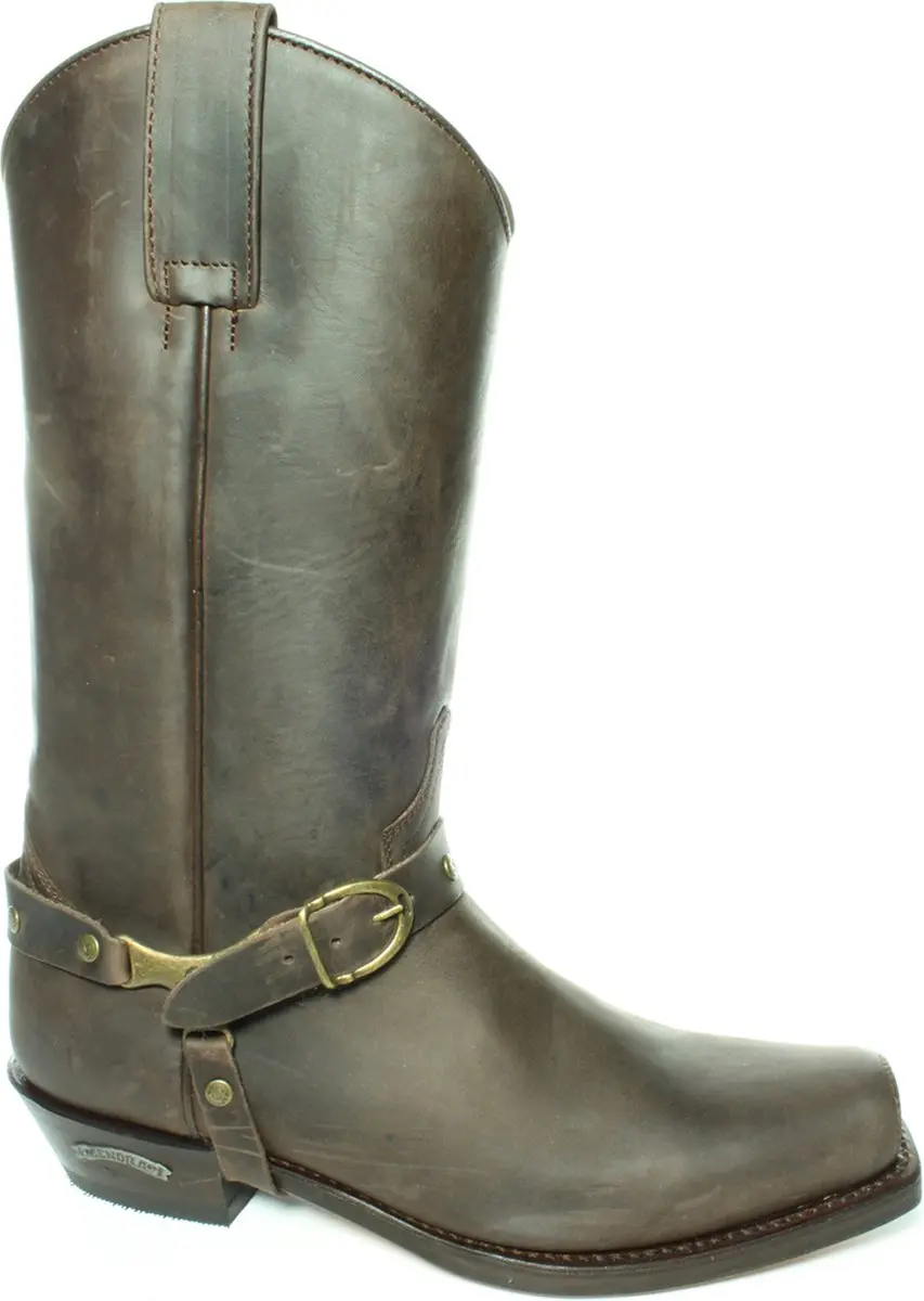 Sendra Boots 3091 Seta Bruin Dames Heren Biker Western Cowboy Laarzen Handgemaak