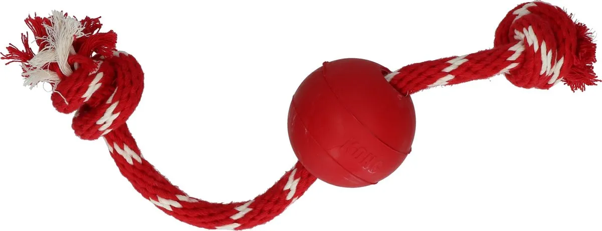 KONG Ball + Touw - Rood - afbeelding 4 van 6