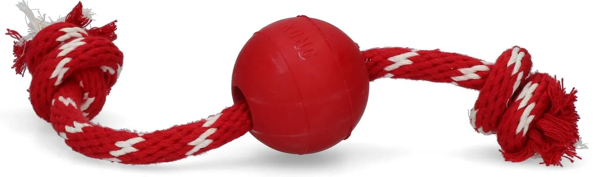 KONG Ball + Touw - Rood - afbeelding 5 van 6