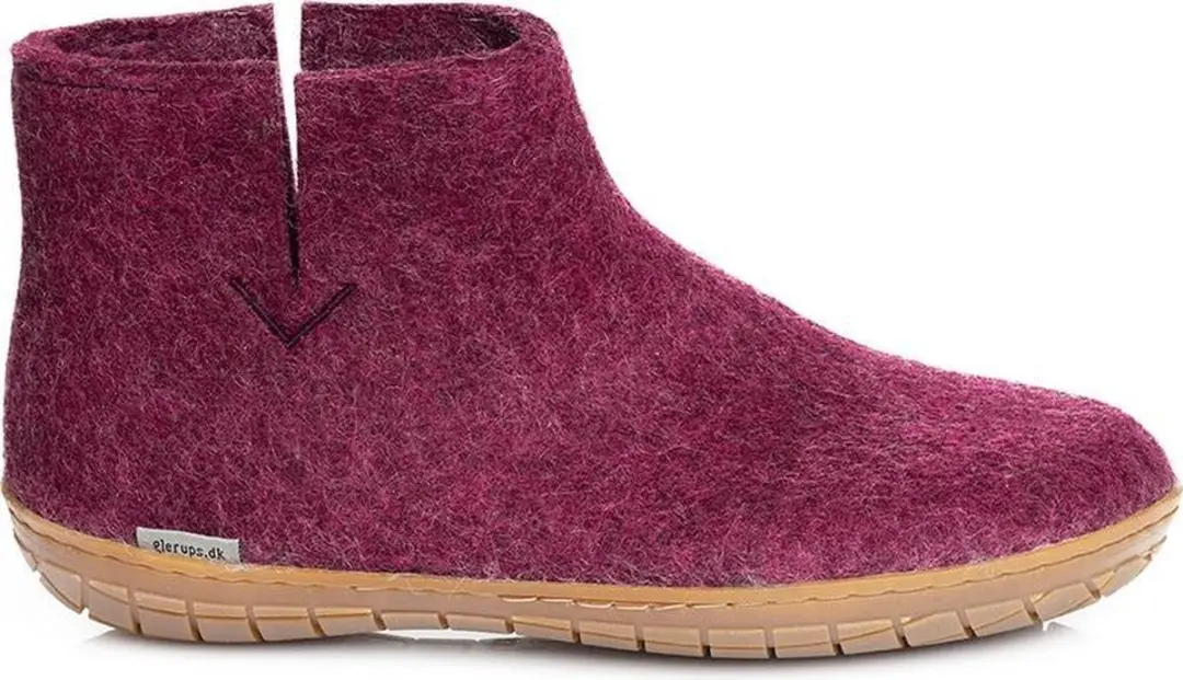 Glerups Laars met rubber zool-Cranberry-43