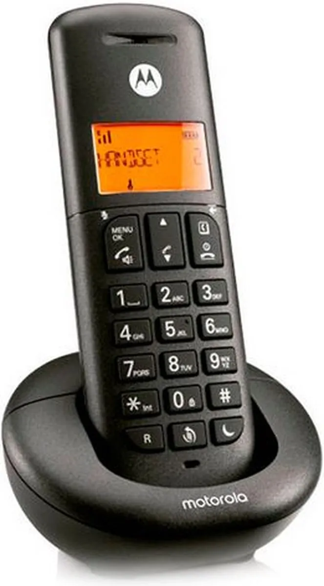 Motorola E201 DECT Telefoon - Zwart - afbeelding 6 van 6