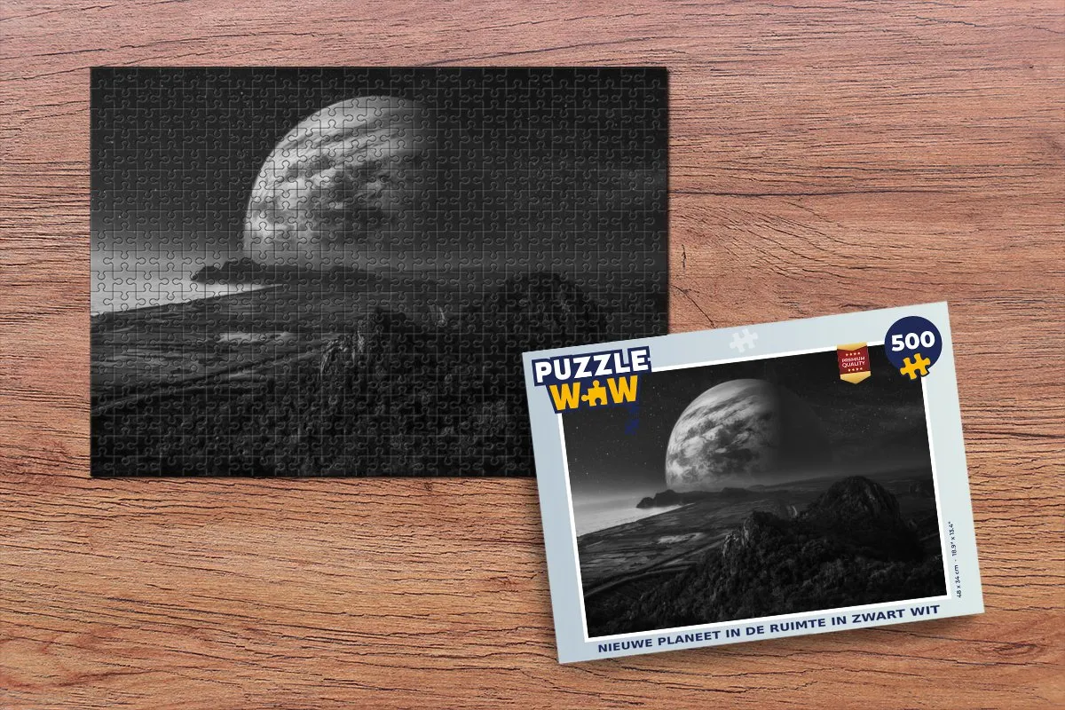 PuzzleWow Planeten Legpuzzel 500 Stuks - Multicolor