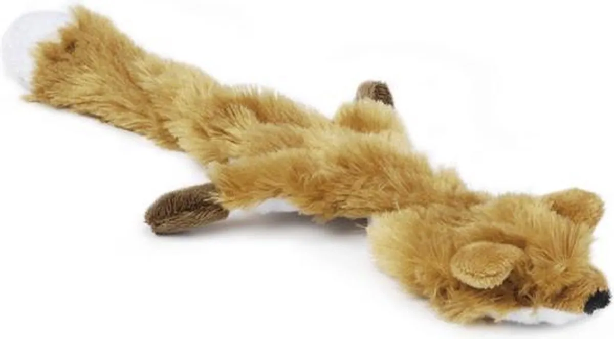 Beeztees Flatino Vos Bruin Hondenspeelgoed 30x13x2,5cm