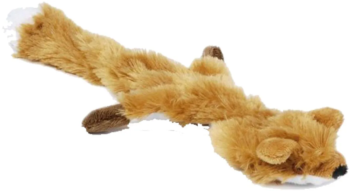 Beeztees Flatino Vos Bruin Hondenspeelgoed 30x13x2,5cm
