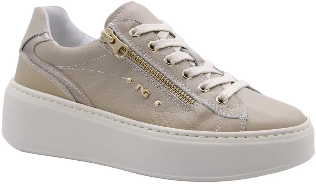 Nerogiardini Sneaker Cairo Beige Etoile Leo Pu.Guatemala L17682