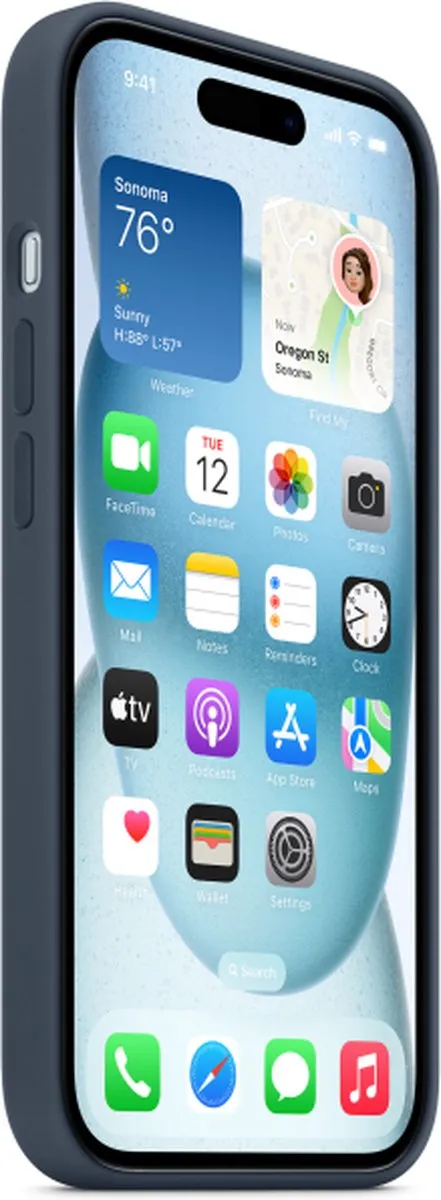Apple iPhone 15 Plus Siliconenhoesje MT123ZM/A - Storm Blue