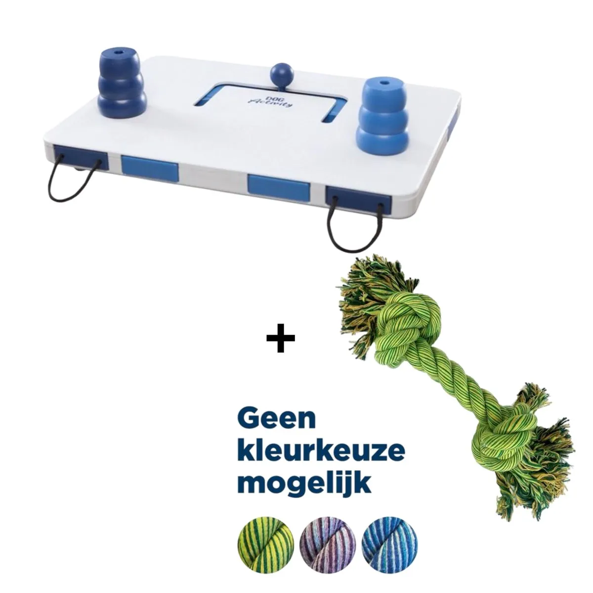 Trixie Interactief Hondenspel Denkuitdaging - Wit/Blauw/ Groen