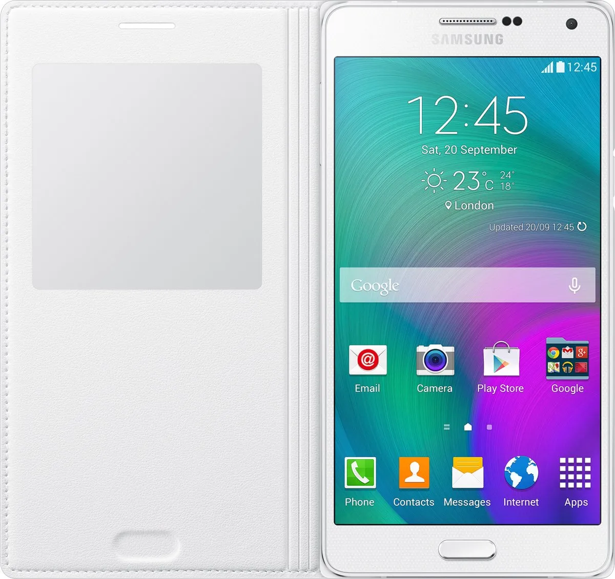 Samsung S-View Cover EF-CA700BCEGWW - Zwart