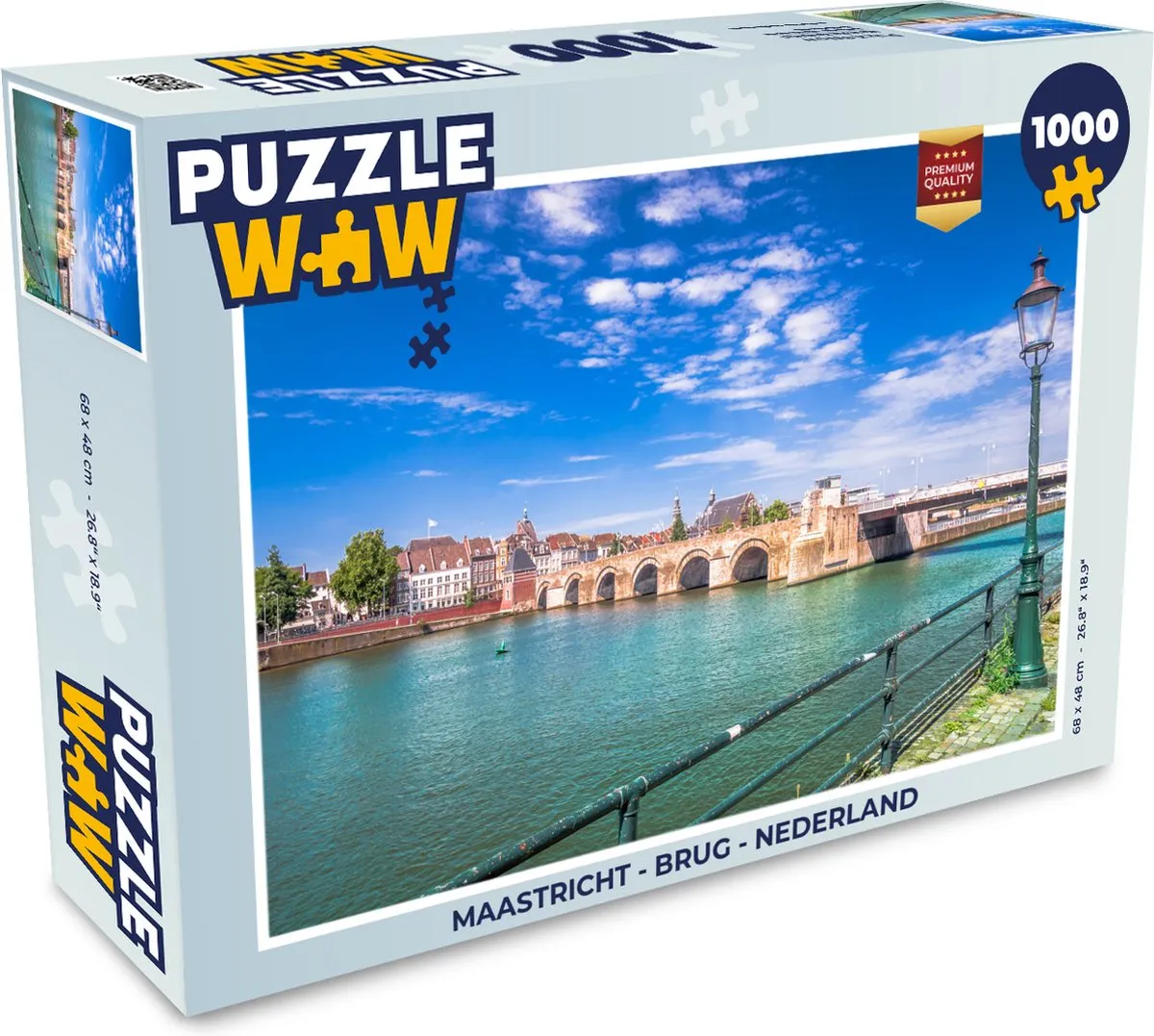 PuzzleWow Maastricht Brug Nederland Legpuzzel 1000 Stuks