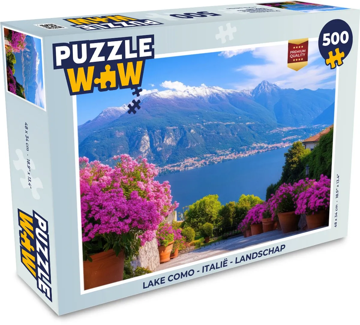 PuzzleWow Landschap Italië Legpuzzel 500 Stuks