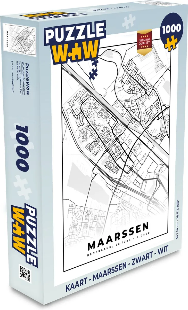PuzzleWow Legpuzzel Maarssen 1000 Stuks