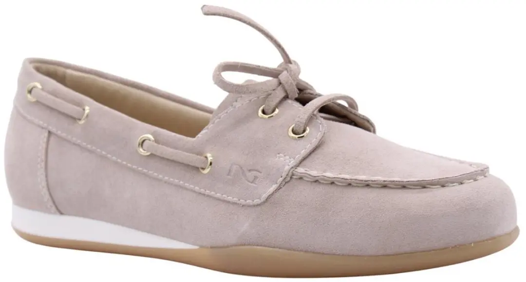 Nerogiardini Elegante Schoenen Velour Tr Dogna Amber/Ivoor