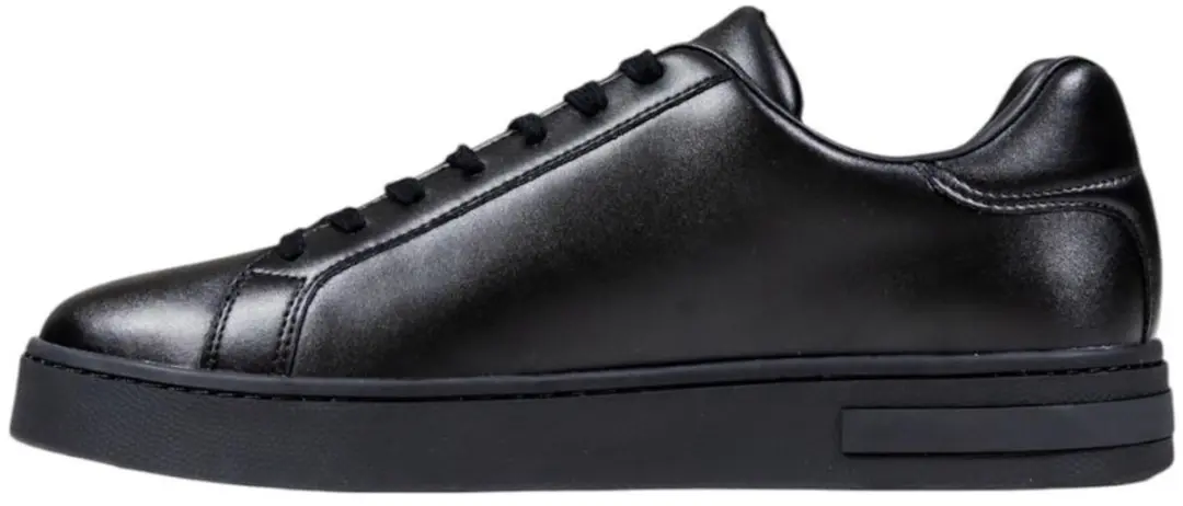 Giorgio Armani Leather Slip-On Sneakers XM000141 AF11912 - Zwart - afbeelding 6 van 6